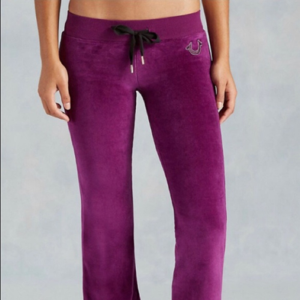 Purple True Religion joggers